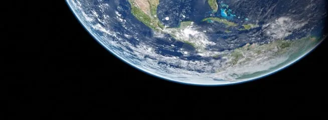 the earth from space view.
